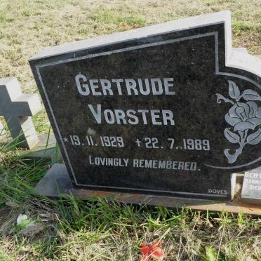 VORSTER Gertrude 1929-1989 
