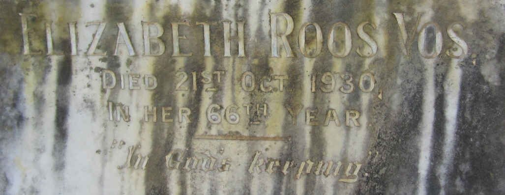 VOS Elizabeth Roos -1930