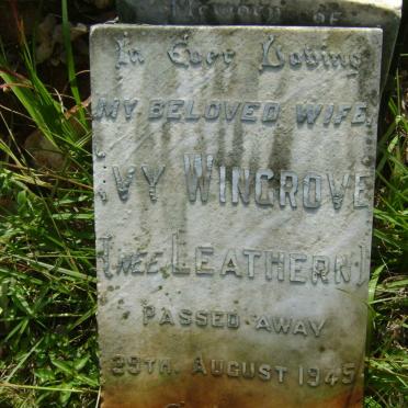 WINGROVE Ivy nee LEATHERN -1945