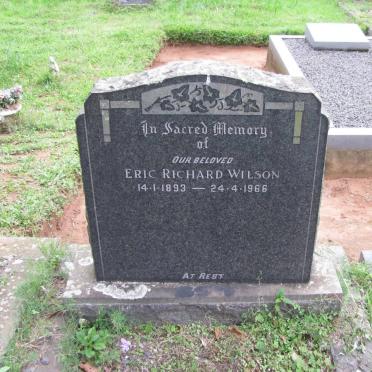 WILSON Eric Richard 1893-1966