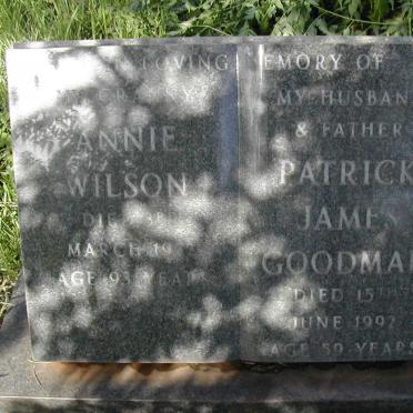 WILSON Annie -1972 :: GOODMAN Patrick James -1992