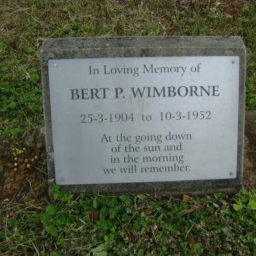 WIMBORNE Bert P. 1904-1952