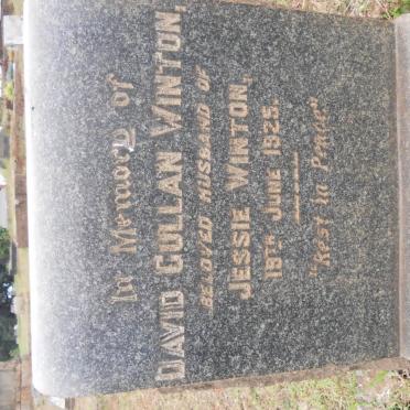 WINTON David Cullan -1925 &amp; Jessie Evelyn -1963 :: WINTON Alan Beaton -1963