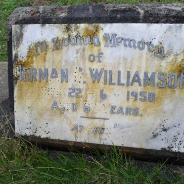 WILLIAMSON Herman C. -1958