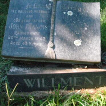 WILLMENT John Francis -1943