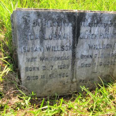 WILLSON Derek Rodney 1922-1960 &amp; Ida Lorna WHITEHEAD 1929-1960