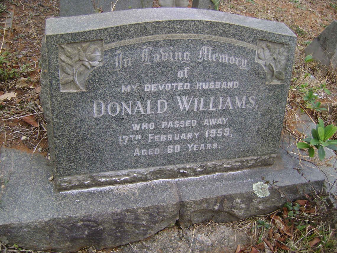 WILLIAMS Donald -1959