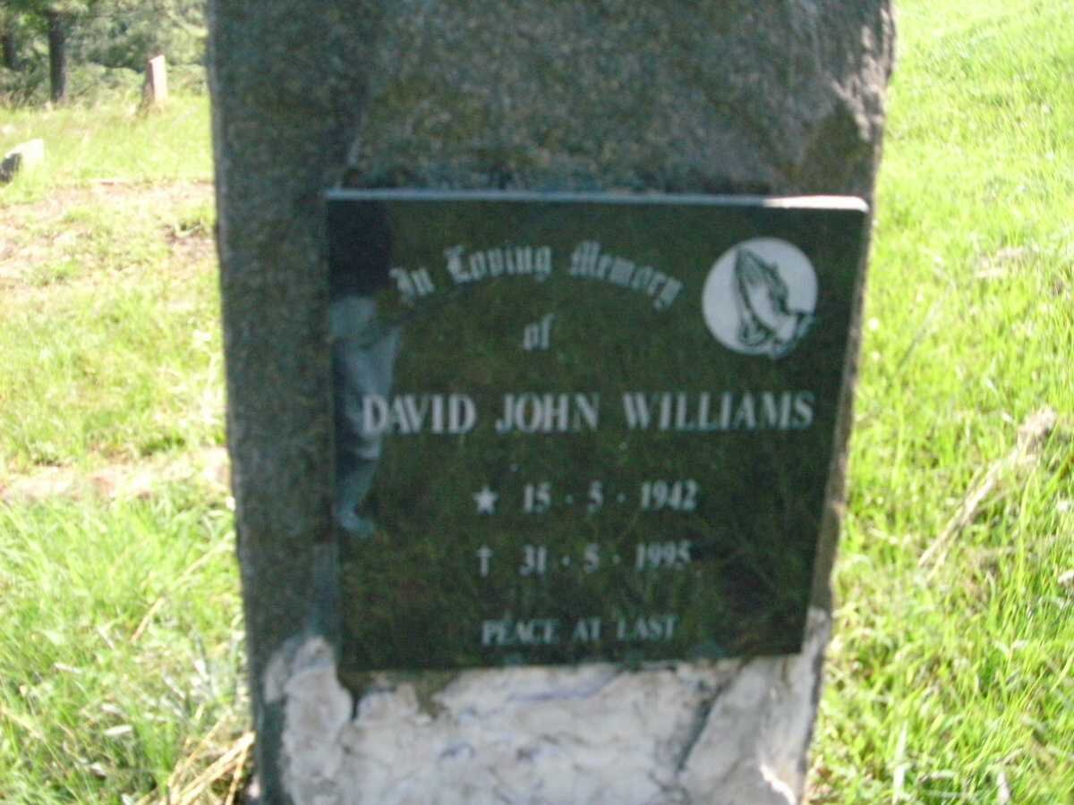 WILLIAMS David John 1942-1995