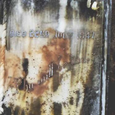 WILLIAMS Alfred George -1947