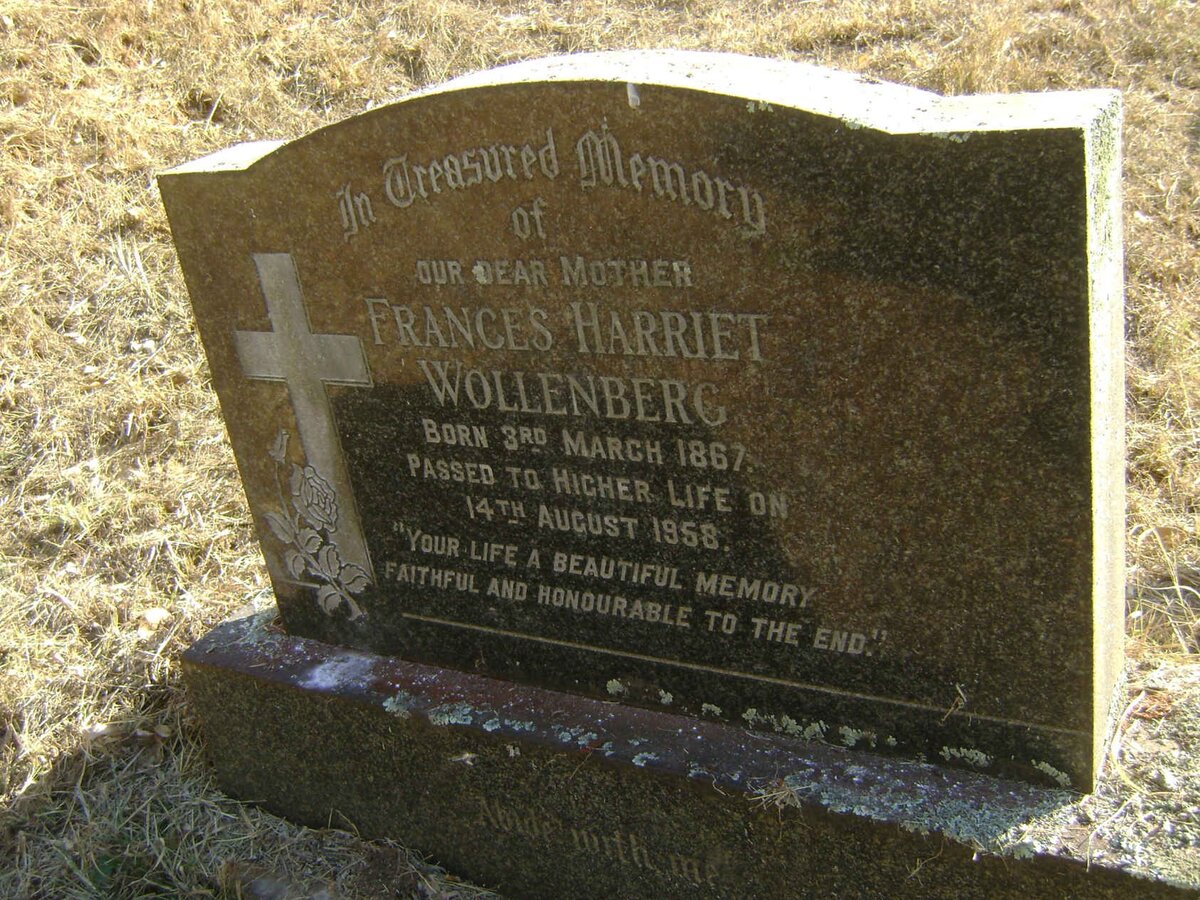 WOLLENBERG Frances Harriet 1867-1958