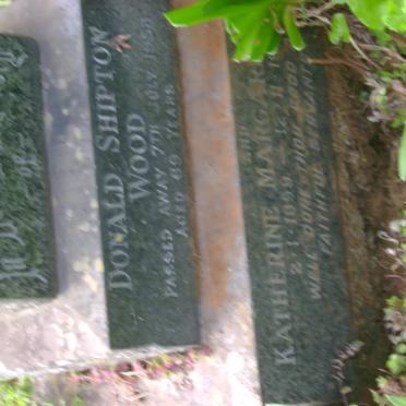 WOOD Donald Shipton -1958 &amp; Katherine Margaret 1899-1970