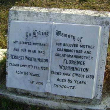 WORTHINGTON Herbert -1959 &amp; Florence -1980