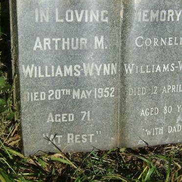 WYNN Arthur M., WILLIAMS -1952 &amp; Cornelia E. -1986