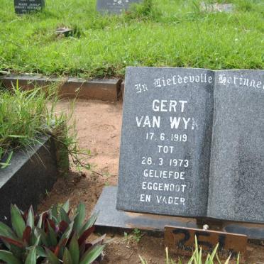 WYK Gert, van 1919-1973