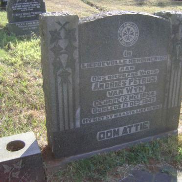 WYK Andries Petrus, van 1894-1947