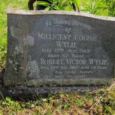 WYLIE Robert Victor  -1963 &amp; Millicent Louise  -1963