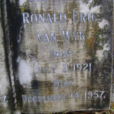 WYK Ronald Eric, van 1921-1957