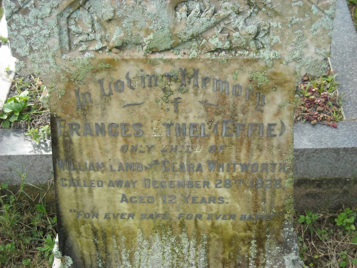 WHITWORTH Frances Ethel -1928