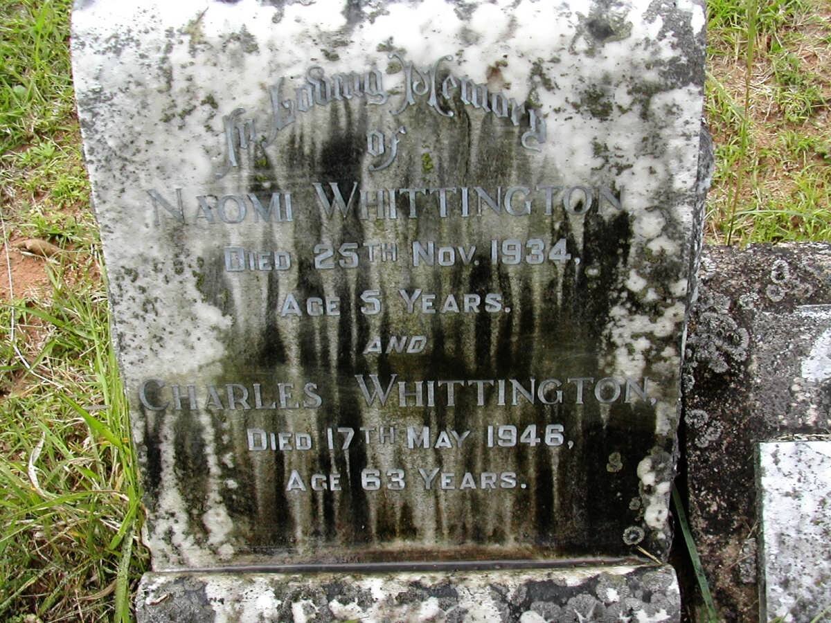 WHITTINGTON Charles -1946 :: WHITTINGTON Naomi -1934