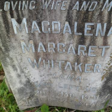 WHITAKER Magdalena Margaret -1941