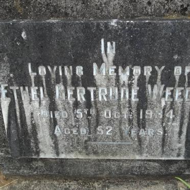 WEEDON Ethel Gertrude -1934
