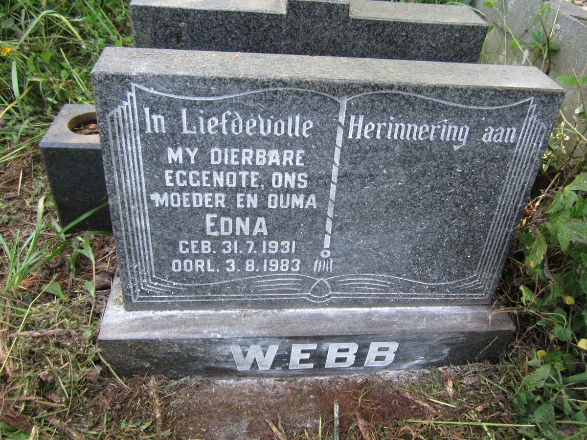 WEBB Edna 1931-1983
