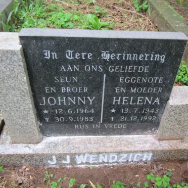 WENDZICH Helena Petronella 1943-1992 :: WENDZICH Johannes Jurgen 1964-1983