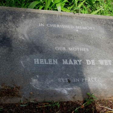 WET Helen Mary, de ?