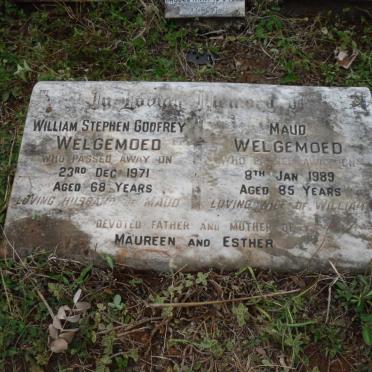 WELGEMOED William Stephen Godfrey -1971 &amp; Maud -1989