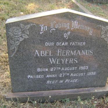 WEYERS Abel Hermanus 1903-1956