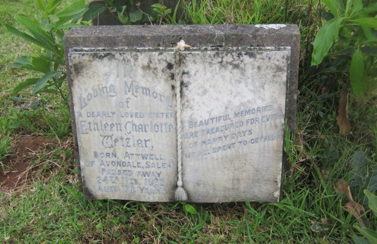 WETZLAR Ethleen Charlotte nee ATTWELL -1963