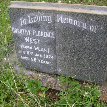 WEST Dorothy Florence nee WEAR -1974