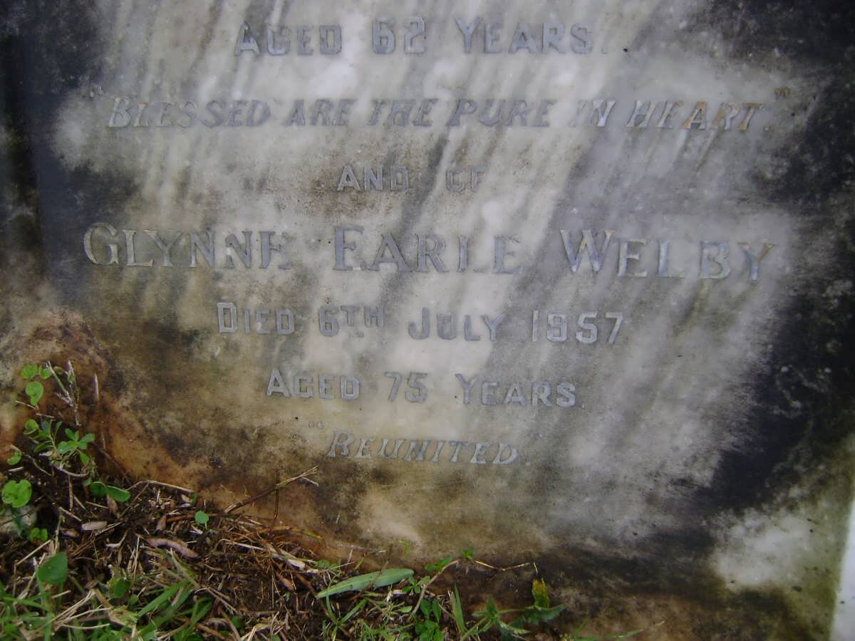 WELBY Glynne Farle -1957 &amp; Joan Eve -1951