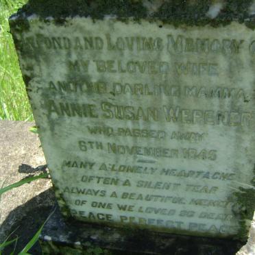 WEPENER Jacob Lawrence -1953 :: WEPENER Annie Susan -1945