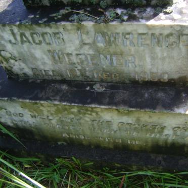 WEPENER Jacob Lawrence -1953 :: WEPENER Annie Susan -1945