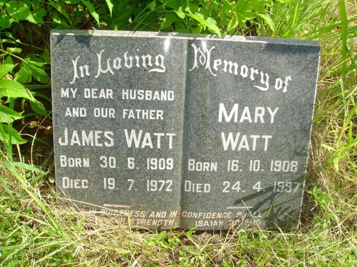 WATT James 1909-1972 &amp; Mary 1908-1997