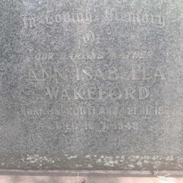 WAKEFORD Ann Isabella 1877-1948
