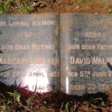 WALKER David -1949 &amp; Margaret -1933