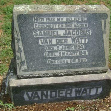 WATT Samuel Jacobus, van der 1894-1941
