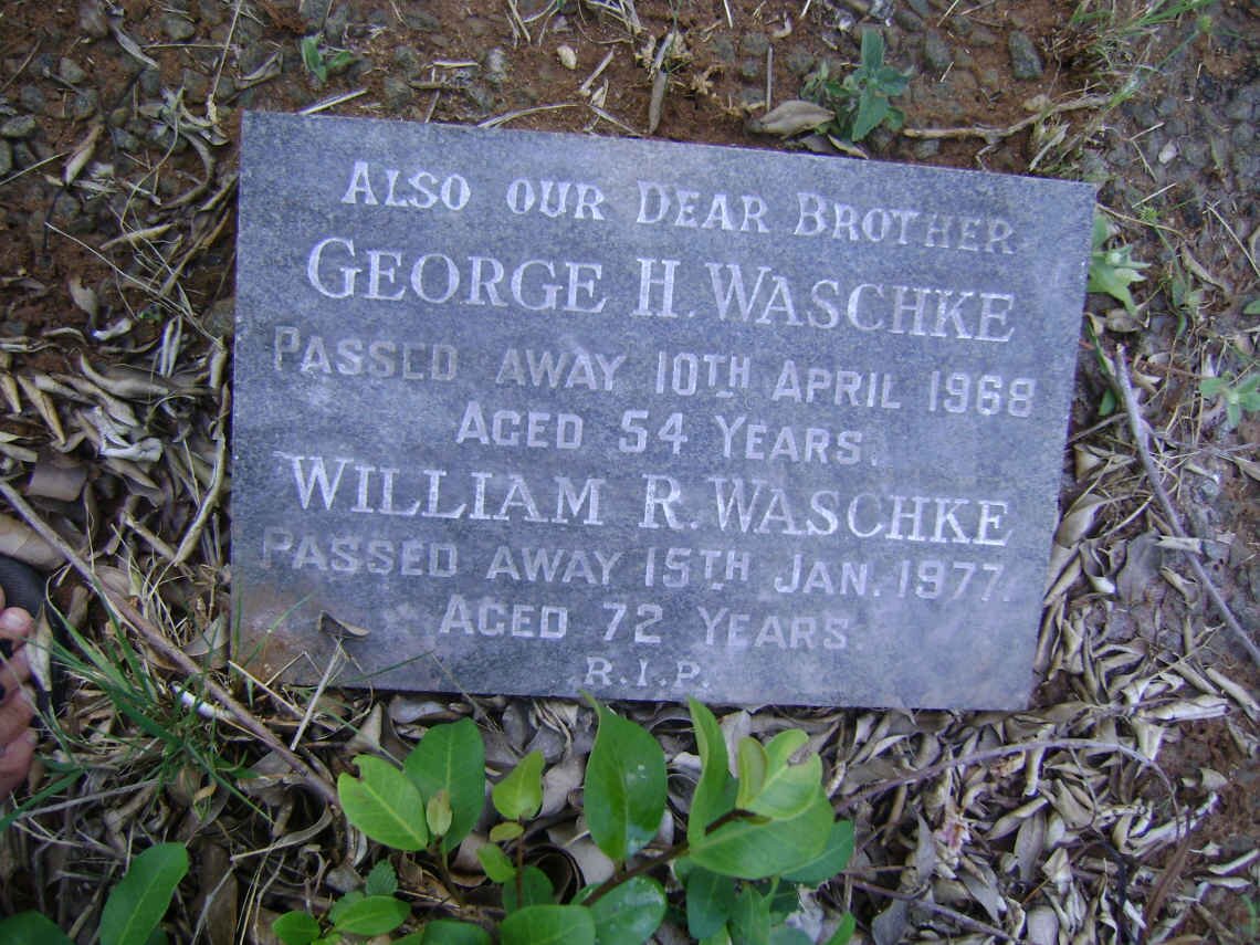 WASCHKE George H. -1968 :: WASCHKE William R. -1977