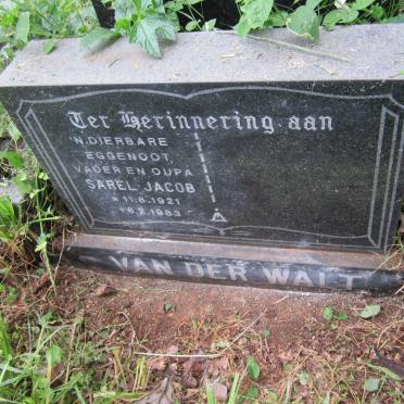 WALT Sarel Jacob, van der 1921-1983