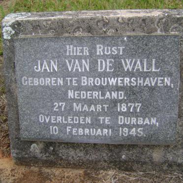 WALL Jan, van de 1877-1945