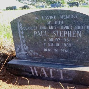 WATT Paul Stephen 1961-1989