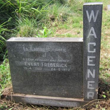 WAGNER Evert Frederick 1902-1972