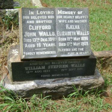 WALLS William Stephen 1893-1971 &amp; Hjelva Elizabeth 1896-1969 :: WALLS Clifford John -1940