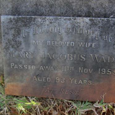 WADE Mary Jacobus -1955