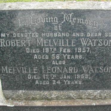 WATSON Robert Melville -1957 :: WATSON Melville Leonard -1959