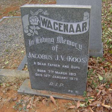 WAGENAAR Jacobus J.V. 1913-1976