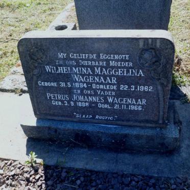 WAGENAAR Petrus Johannes 1888-1966 &amp; Wilhelmina Maggelina 1894-1962