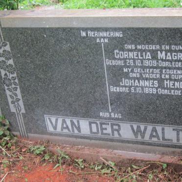WALT Johannes Hendrik, van der 1899-1970 &amp; Cornelia Magrieta 1909-1990